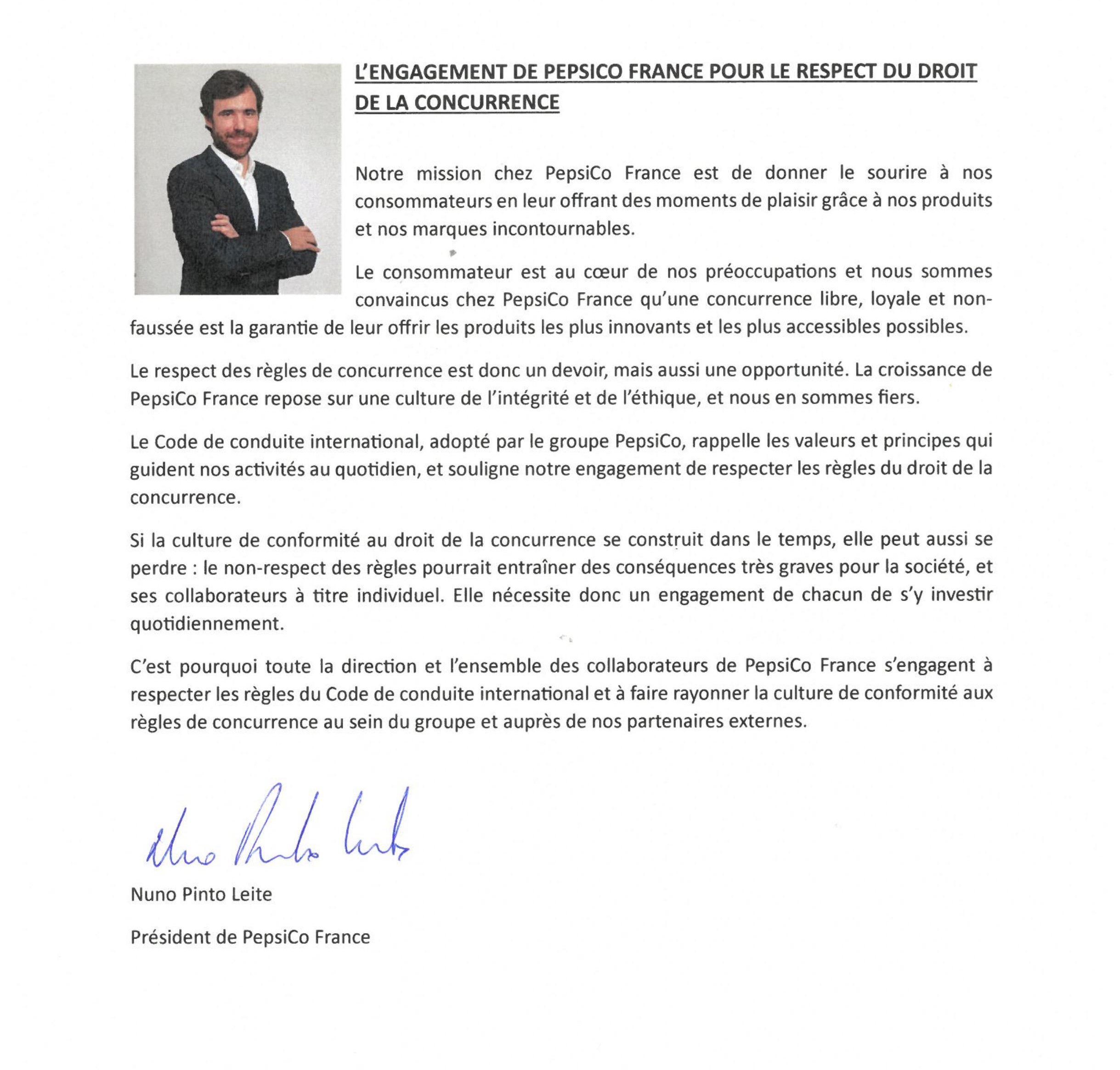 Lettre d'engagement de Nuno Pinto Leite Lettre d'engagement de Nuno Pinto Leite